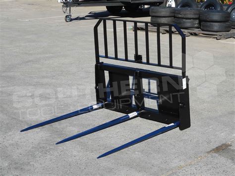 bale forks for skid steer|skid steer bale fork attachments.